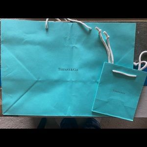 2 Tiffany & Co. shopping bags